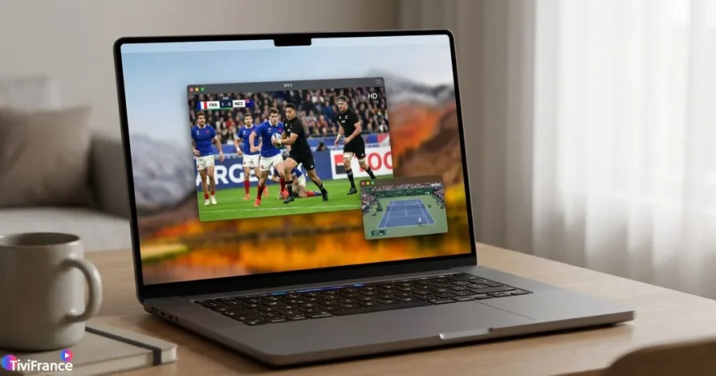 Lecteur IPTV Mac moderne optimisé pour macOS et Apple Silicon