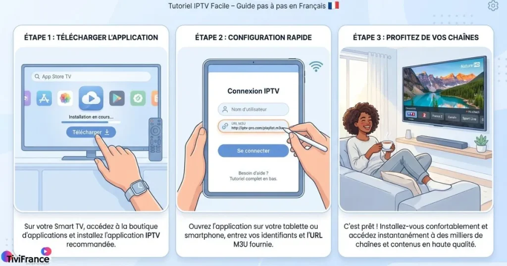 installation IPTV Smart TV Android facile - iptv abonnement pas cher