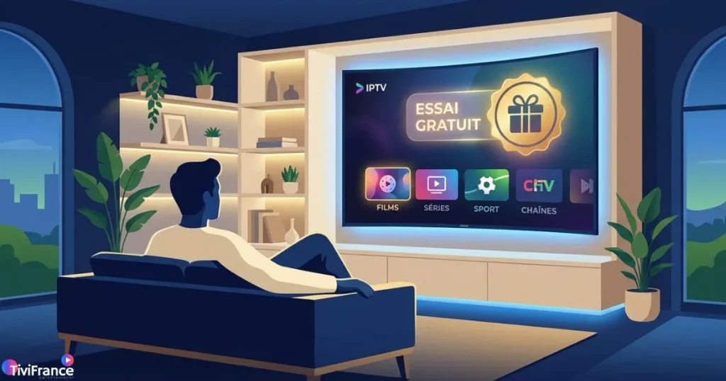Essai gratuit IPTV premium France sans engagement sur tous les appareils