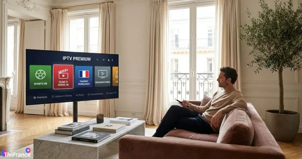 abonnement IPTV premium sur Smart TV avec chaînes françaises et internationales