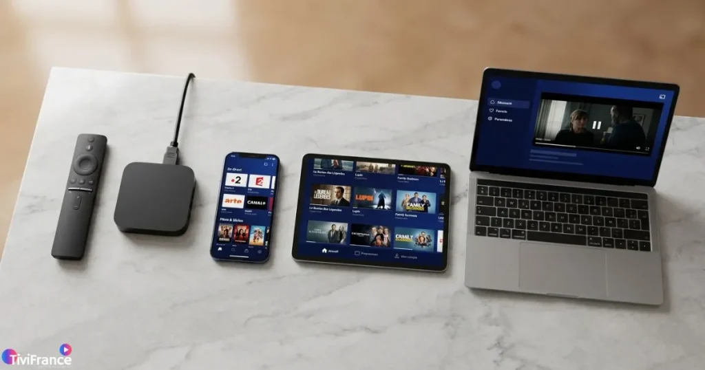 Abonnement IPTV compatible sur plusieurs appareils : Smart TV, Android box, smartphone, tablette et PC