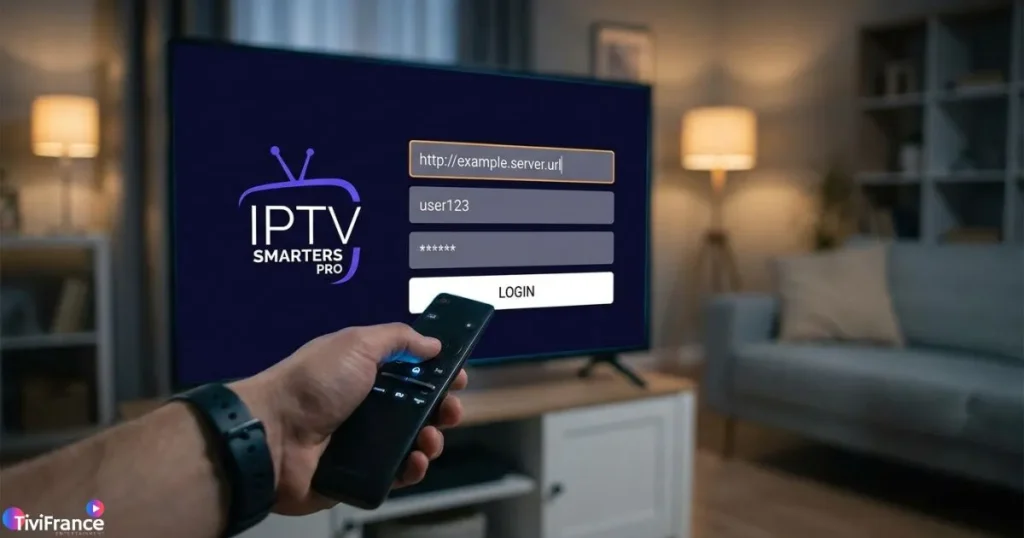 Identifiants IPTV utilisés pour configurer un code IPTV Smarters Pro