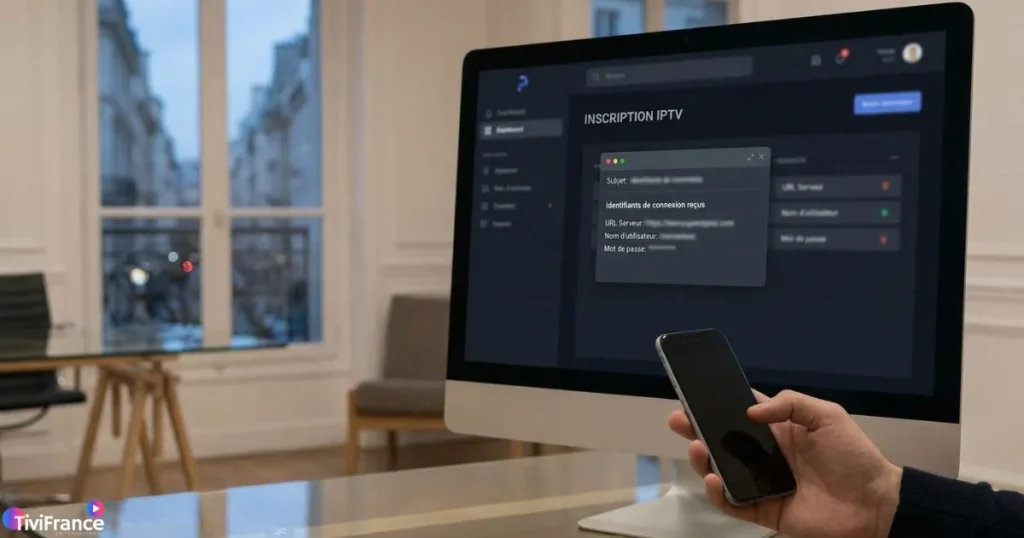 Créer un compte IPTV et recevoir ses identifiants de connexion