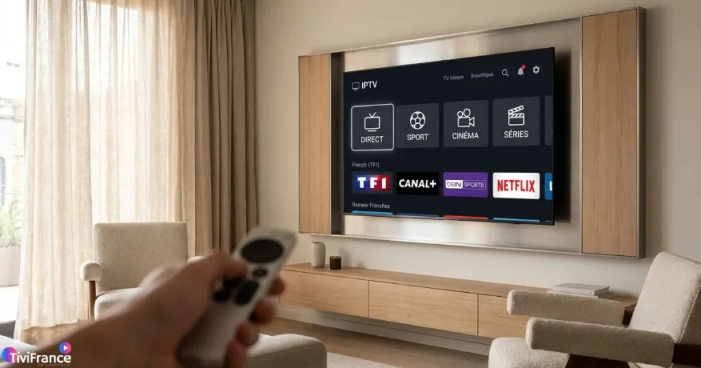 Service IPTV France permettant d’accéder à un large catalogue de contenus sur tous les écrans