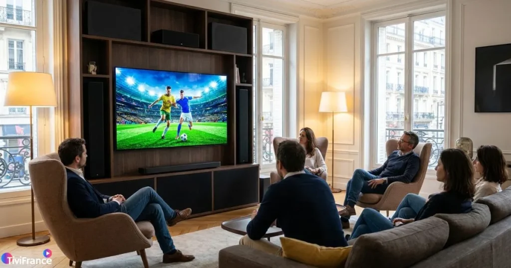 Abonnement IPTV 4K offrant une qualité d'image exceptionnelle pour les événements sportifs et les films.