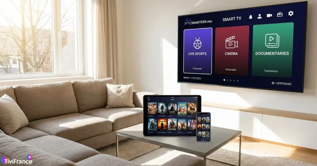 Abonnement IPTV compatible avec IPTV Smarters Pro sur plusieurs appareils simultanément