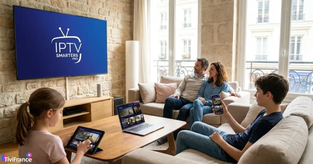 IPTV Smarters Pro France utilisé sur plusieurs appareils simultanément