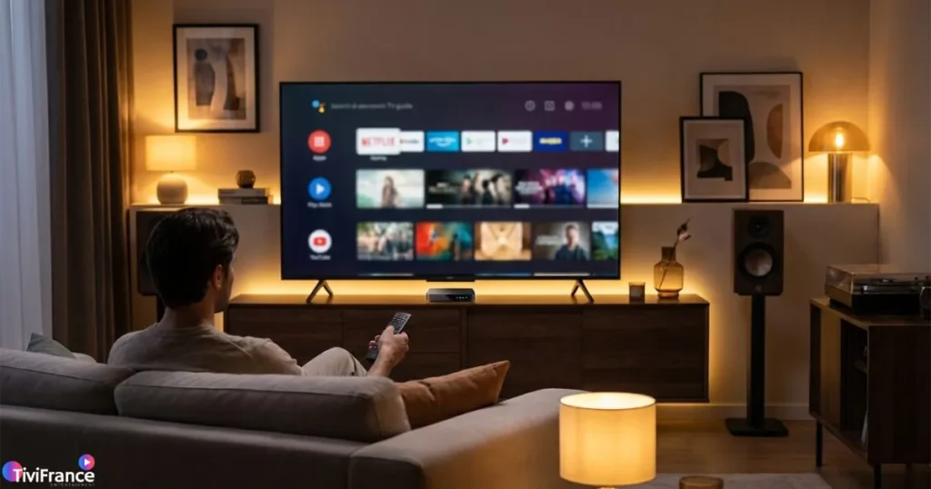 Lecteur IPTV Android premium utilisé sur une Android TV Box