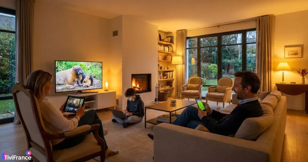 IPTV famille permettant le partage IPTV sur plusieurs connexions