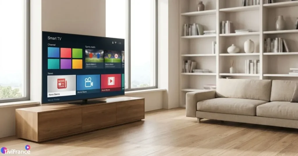 Comparaison streaming IPTV et télévision traditionnelle sur écran connecté