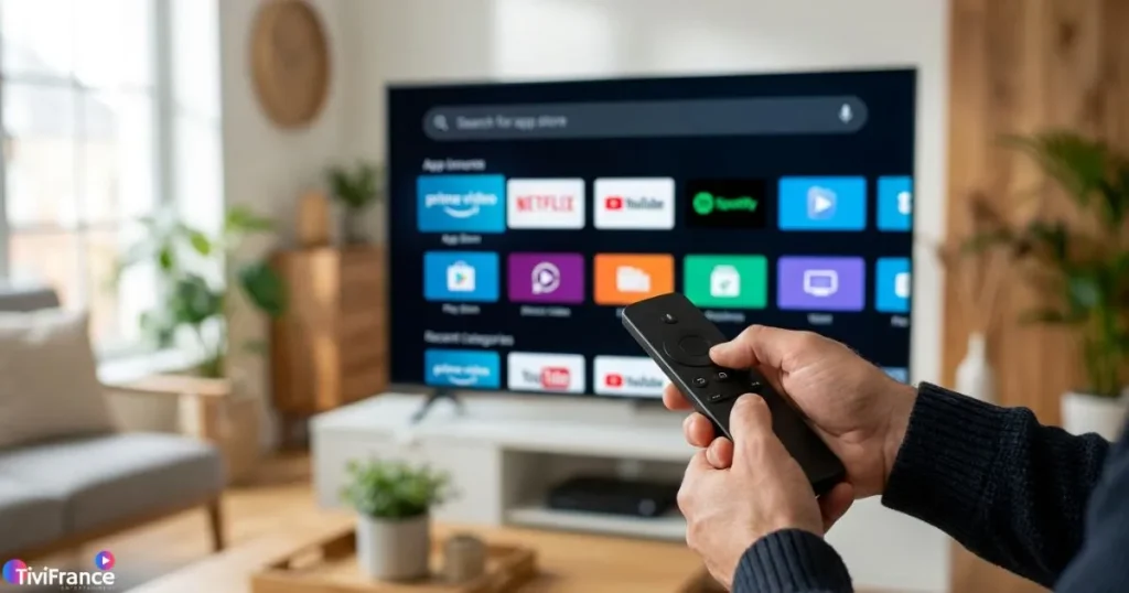 Installation d'une application IPTV sur un boîtier IPTV Android avec télécommande