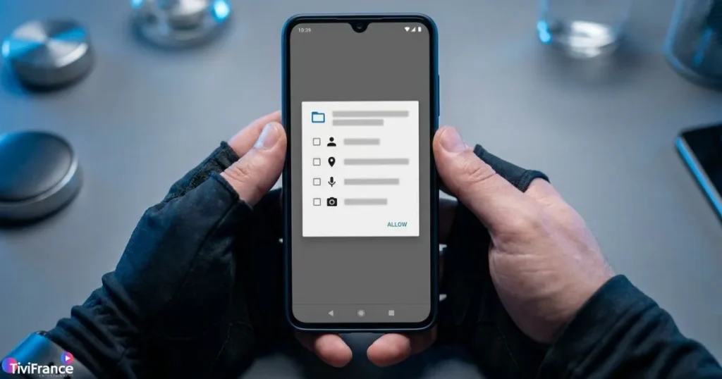 Risques de confidentialité d'une application IPTV gratuite sur smartphone Android
