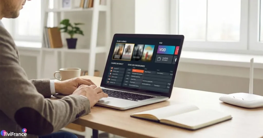 Test d’un abonnement IPTV en espanol sur ordinateur avec une connexion stable.