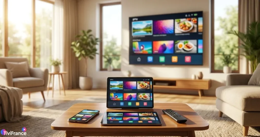 IPTV gratuit fiable : comparaison entre application gratuite et abonnement de qualité sur plusieurs appareils