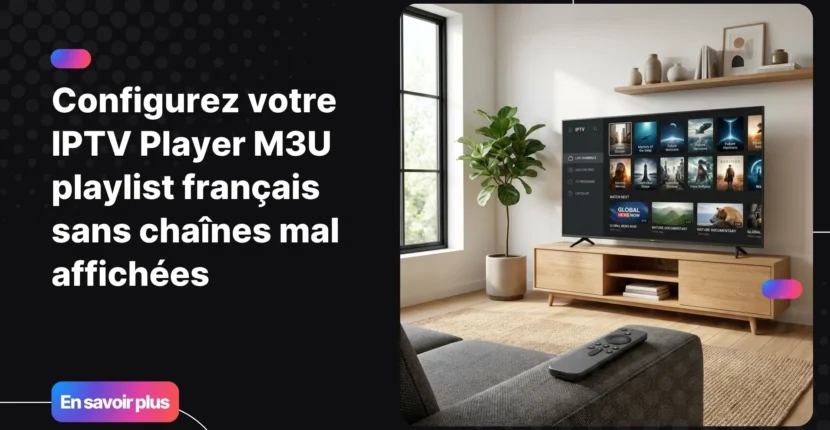 Configurer un IPTV Player M3U playlist français sur Smart TV moderne