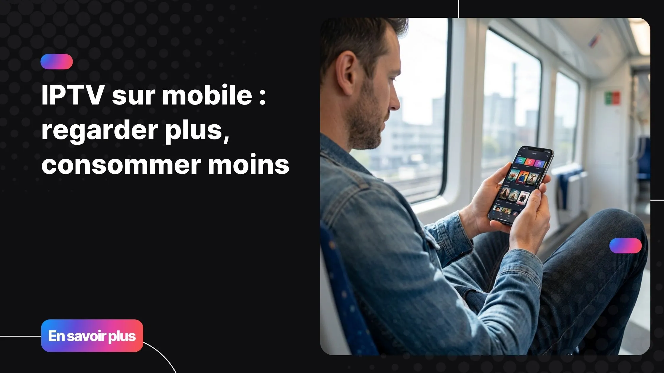 Liens IPTV gratuit sur smartphone en mobilité