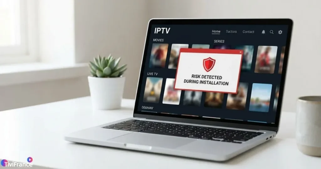 Risques d'une application IPTV gratuite téléchargée hors store officiel