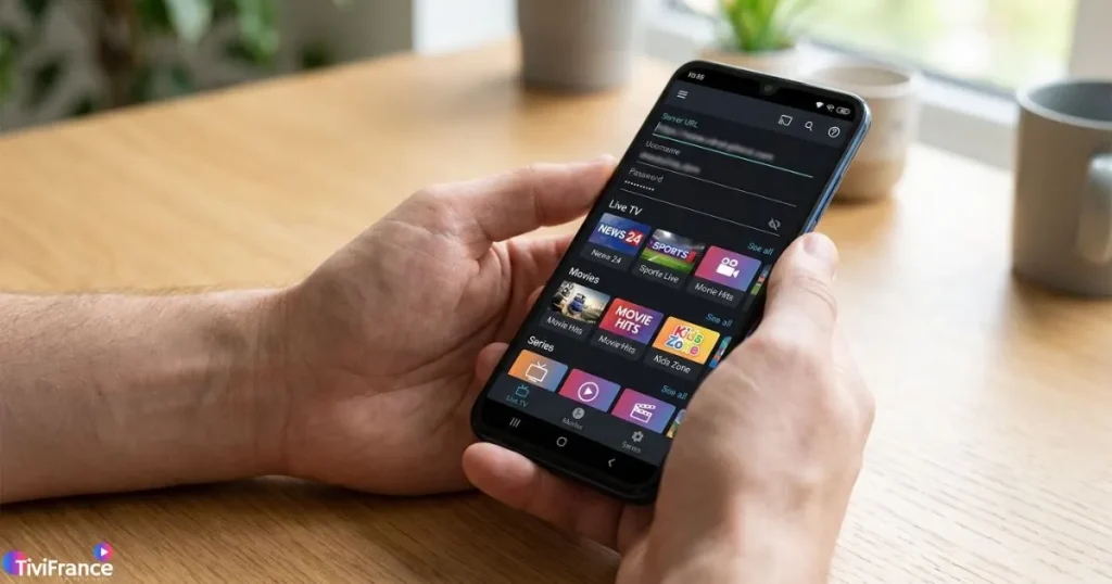 Configuration d'un lecteur IPTV Android sur smartphone avec Xtream Codes