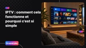 IPTV comment cela fonctionne - interface de streaming sur Smart TV moderne